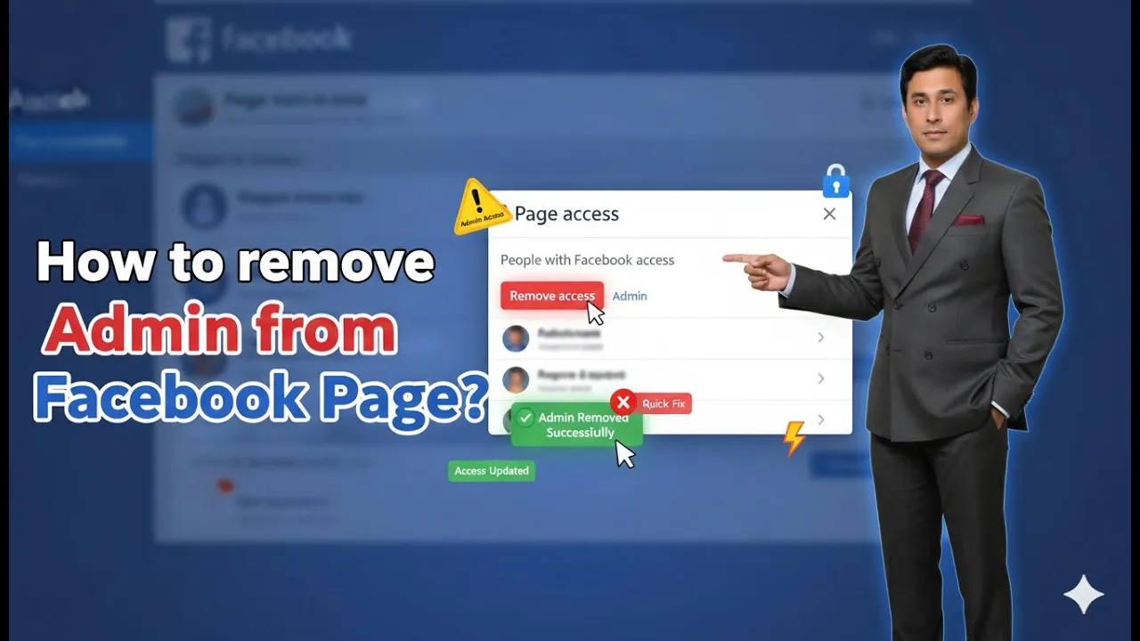 In this article we are going to discuss about How to remove admin from Facebook Page