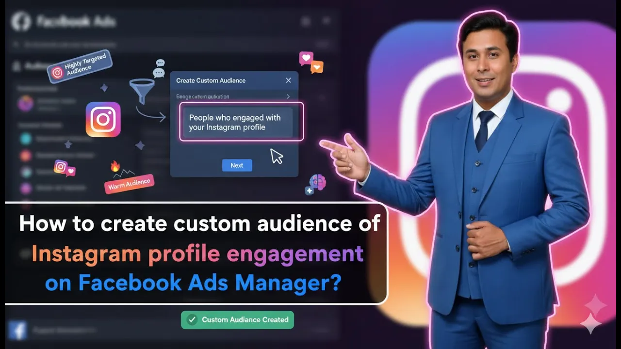 In this article we are going to discuss about How to Create Custom Audience of Instagram Profile Engagement on Facebook Ads Manager
