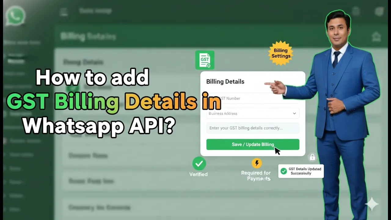 In this article we are going to discuss about How to add GST in Billing Details of Whatsapp Business API
