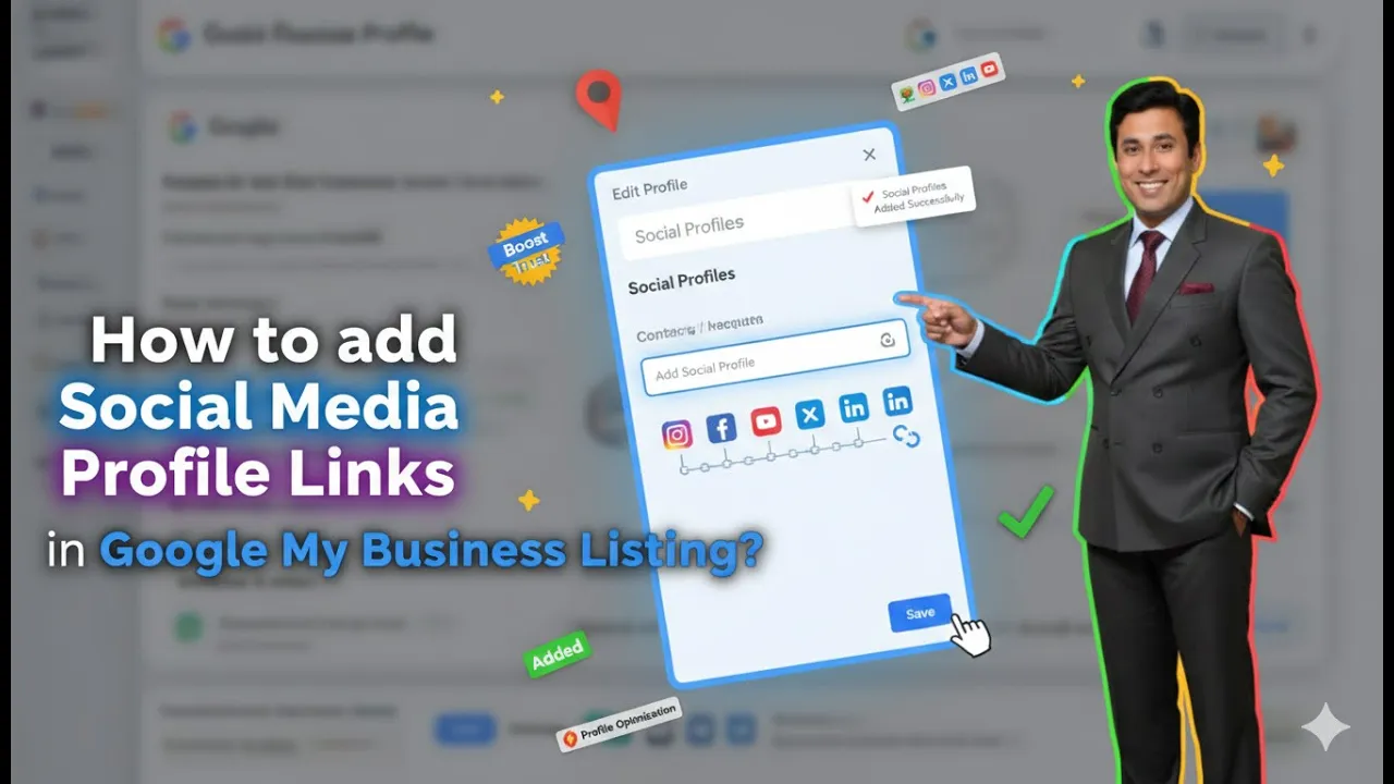 In this article we are going to discuss about How to add Social Media Profile Links in Google My Business Listing
