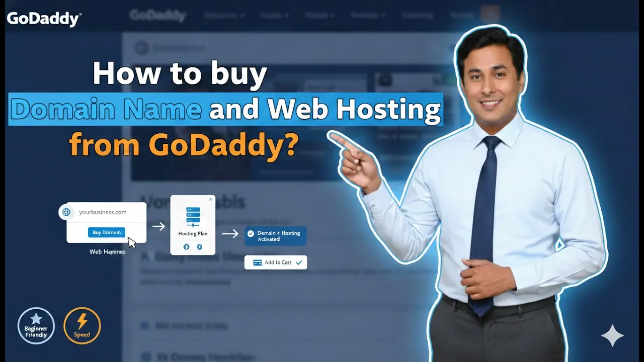 How to buy Domain Name and Web Hosting from GoDaddy?