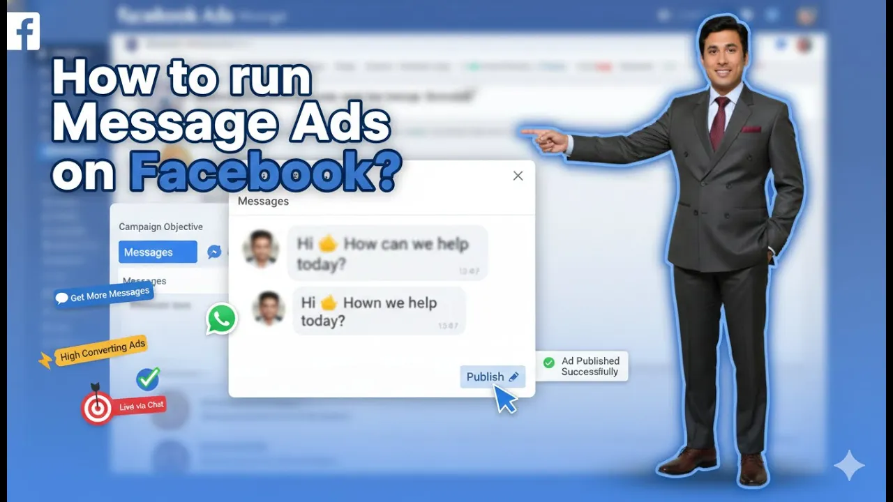 In this article we are going to discuss about How to run Message Ads on Facebook