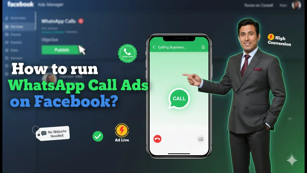 In this article we are going to discuss about How to run WhatsApp Call Ads on Facebook