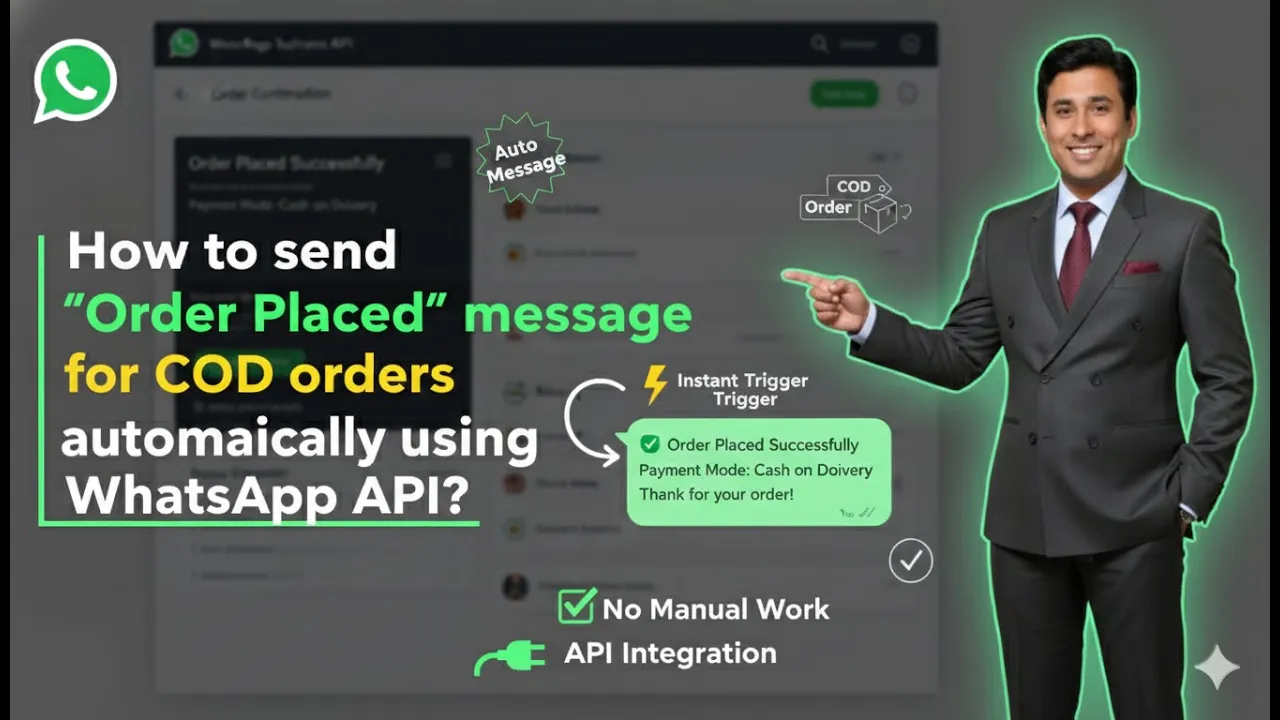 In this article we are going to discuss about How to send "Order Placed" message for COD orders using Whatsapp Business API