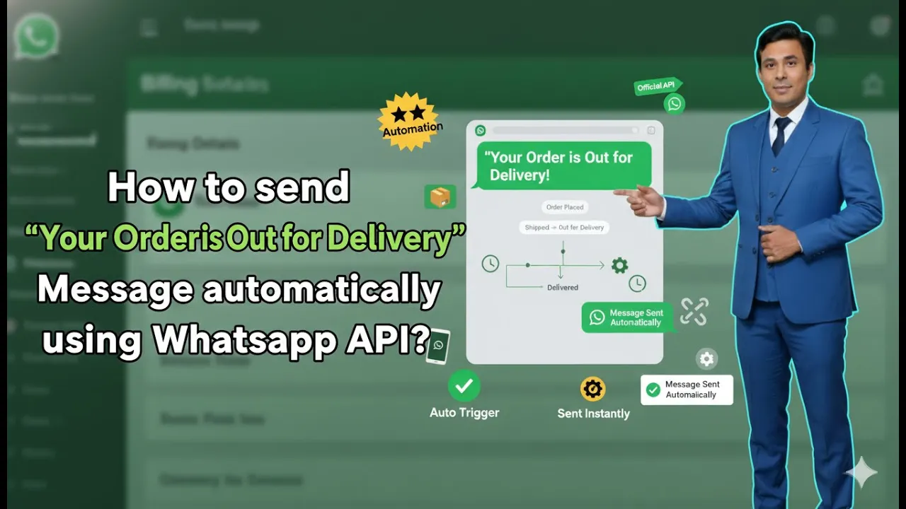 In this article we are going to discuss about How to send "Your Order is Out for Delivery" Message using Whatsapp Business API