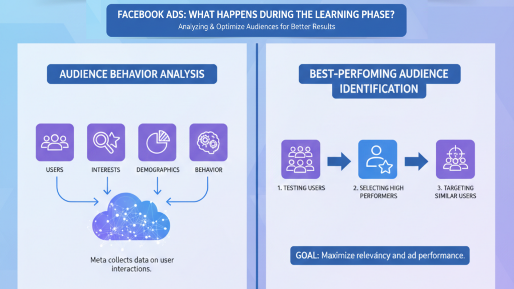 How Facebook Ads analyzes audience behavior during learning phase