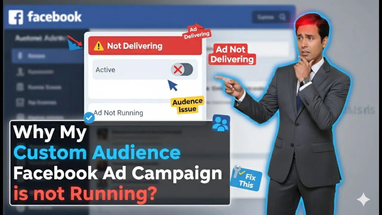 In this article we are going to discuss about Why My Custom Audience Facebook Ad Campaign is not Running