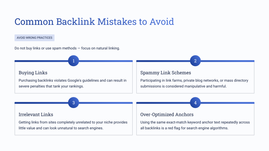 Common Backlink Mistakes to Avoid