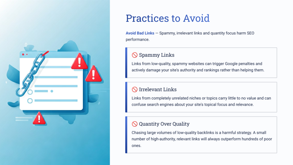 Practices to Avoid