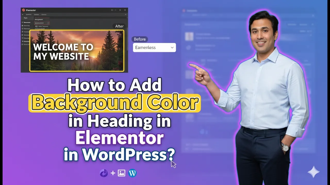 How to Add Background Color in Heading in Elementor?
