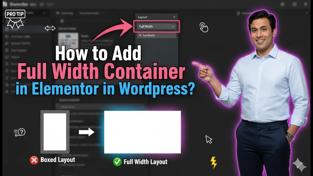 How to Add Full Width Container in Elementor in WordPress?