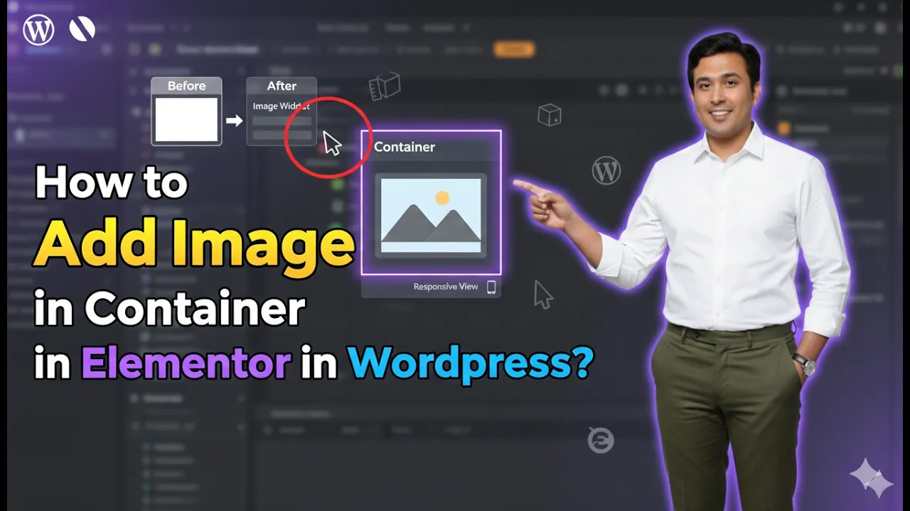 How to Add Image in Container in Elementor in WordPress?