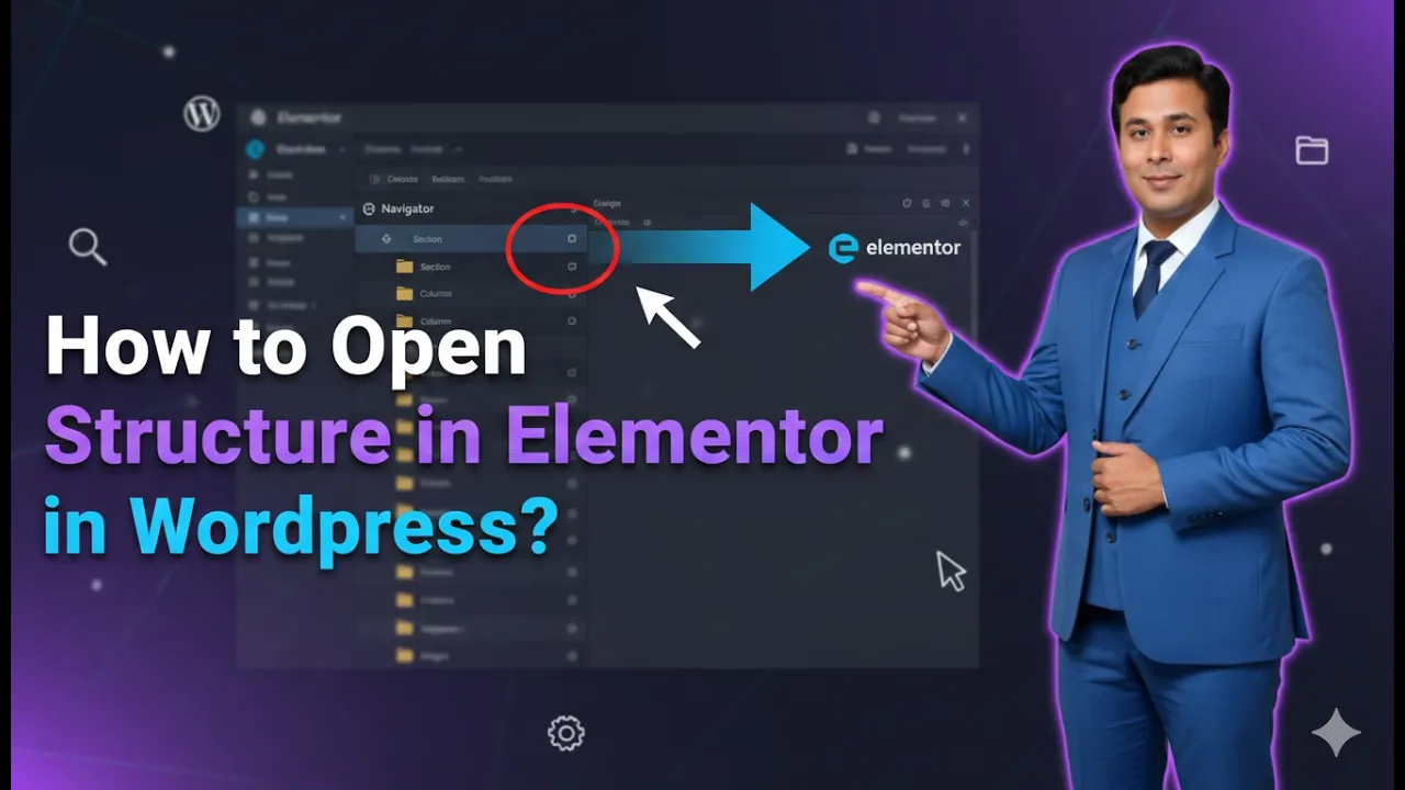 How to Open Structure Settings in Elementor?