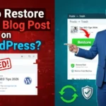 In this article we are going to discuss about How to Restore Deleted Blog Post on Wordpress