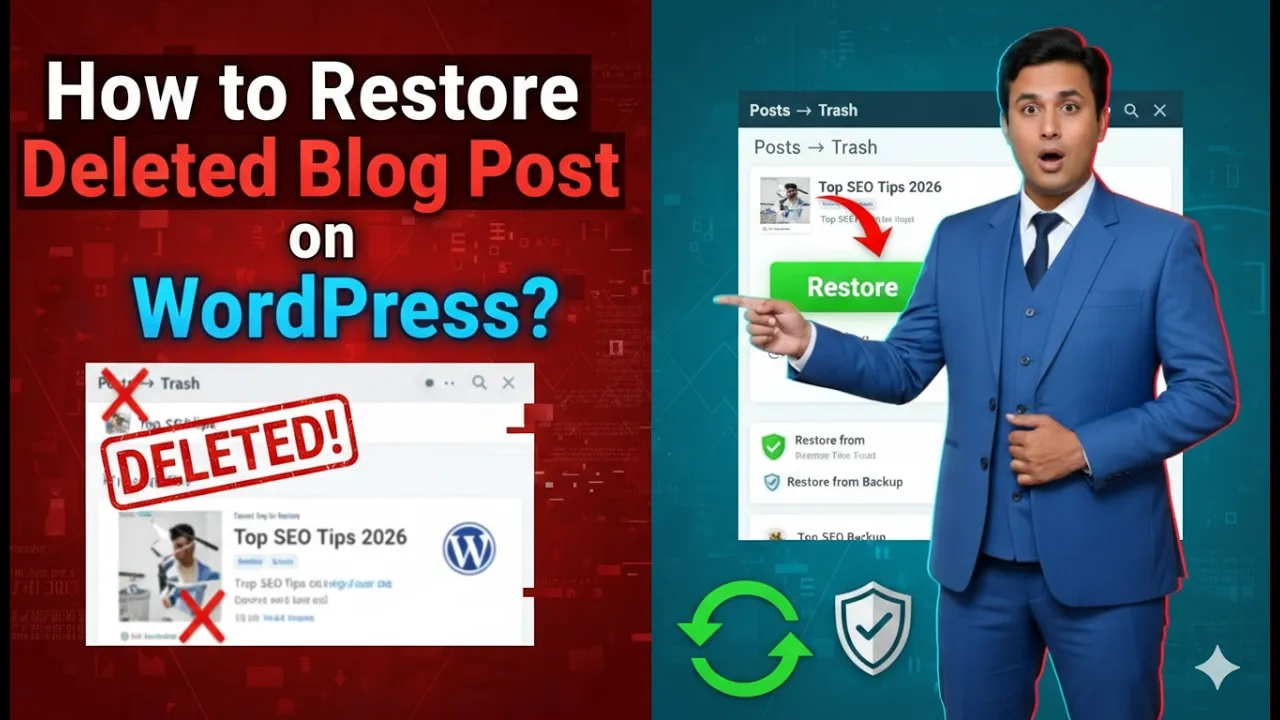 In this article we are going to discuss about How to Restore Deleted Blog Post on Wordpress