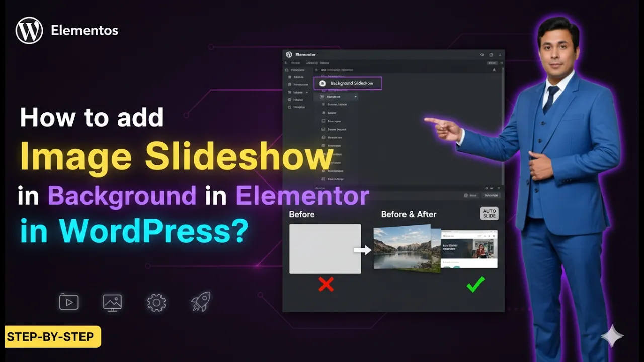 How to Add Image Slideshow in Background of Container in Elementor?