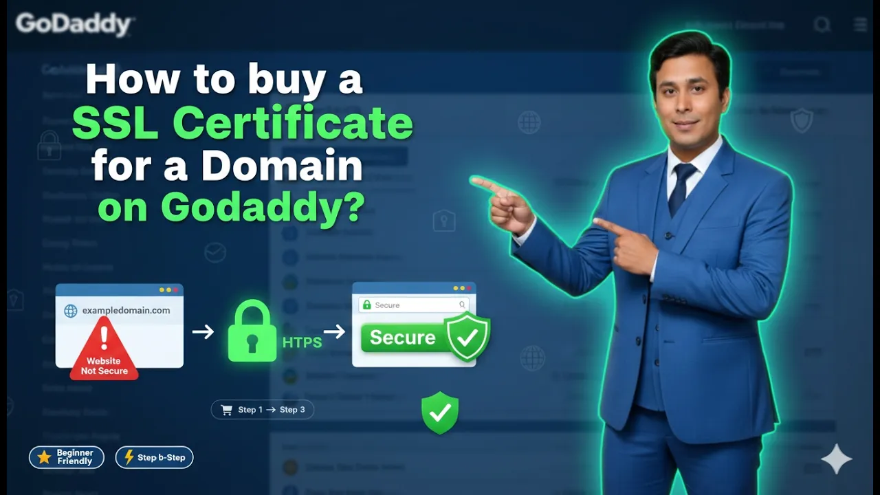 In this article we are going to discuss about How to buy a SSL Certificate for a Domain on Godaddy