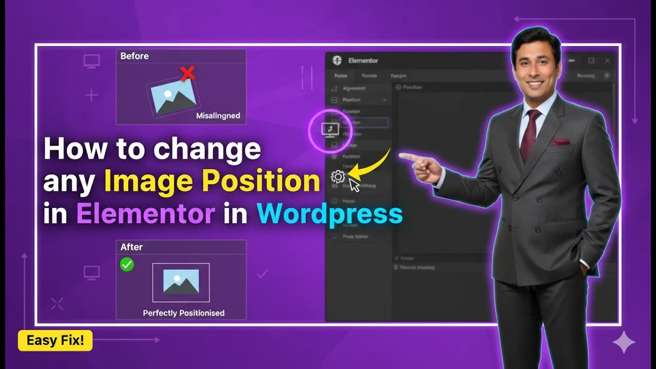 How to change any Image Position in Elementor in WordPress?