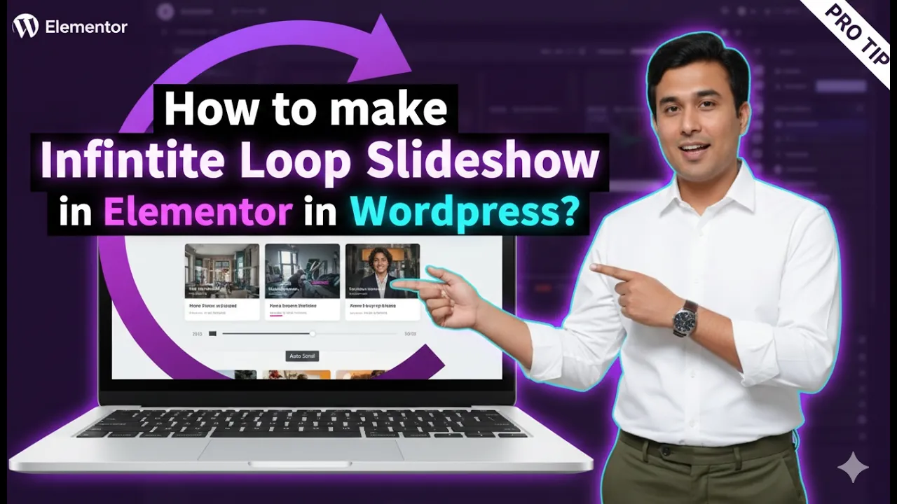 How to make Infinite Loop Slideshow in Elementor in WordPress?