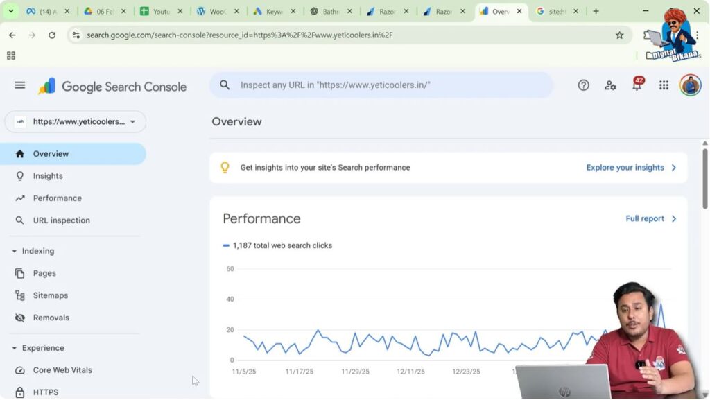 Open Google Search Console Dashboard