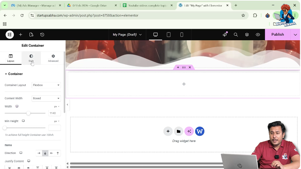 Open Style Settings