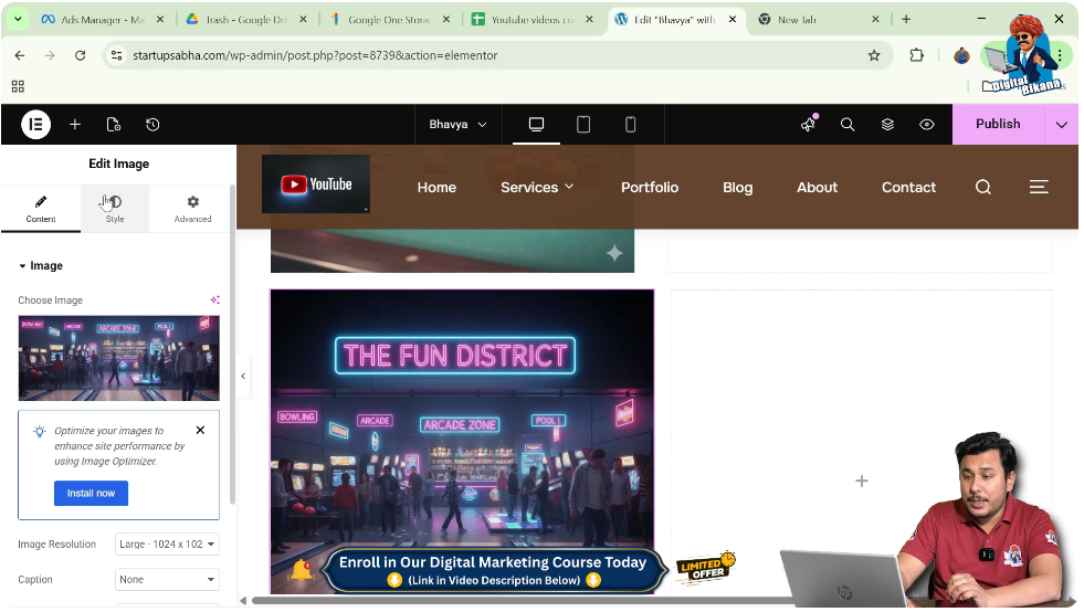 Click on Style Tab